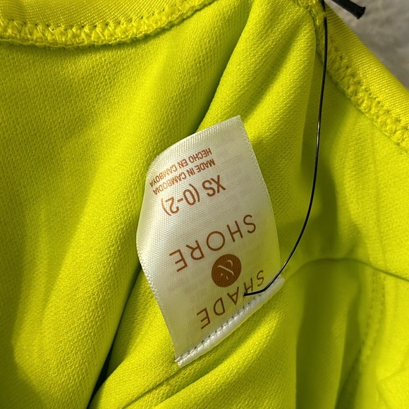 NWT Shade and Shore yellow high leg cheeky one piece size XS - Picture 3 of 7